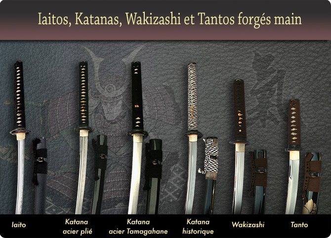 [m]vente katanas forgés main tahamagane Bushiden, katana murasame